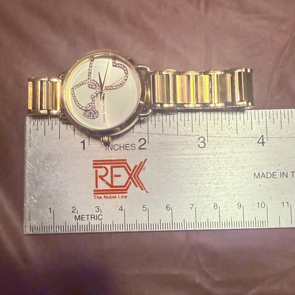 Michael Kors Portia Heart Gold-Tone Stainless Steel Bracelet Watch 37mm MSRP$255 main image 6